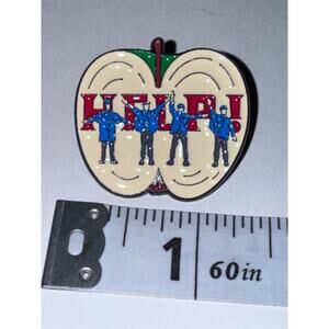 Beatles Help Apple pin brooch